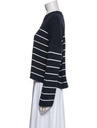 La Ligne Striped Crew Neck Sweatshirt