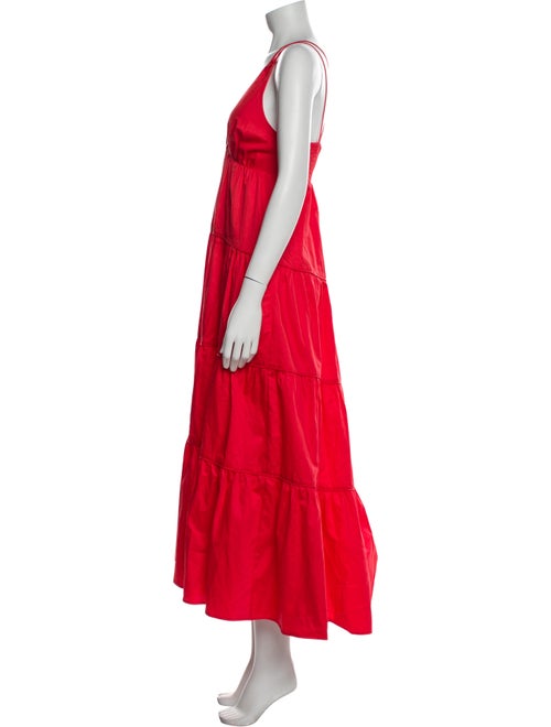 La Ligne V-Neck Long Dress