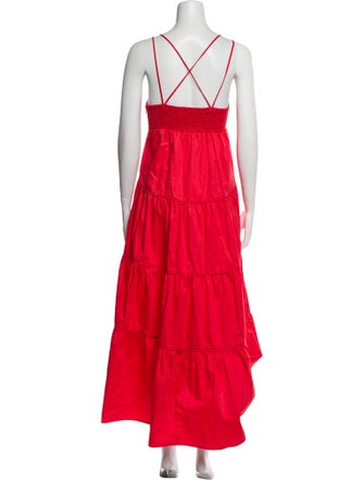 La Ligne V-Neck Long Dress