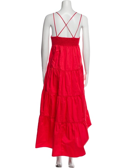 La Ligne V-Neck Long Dress