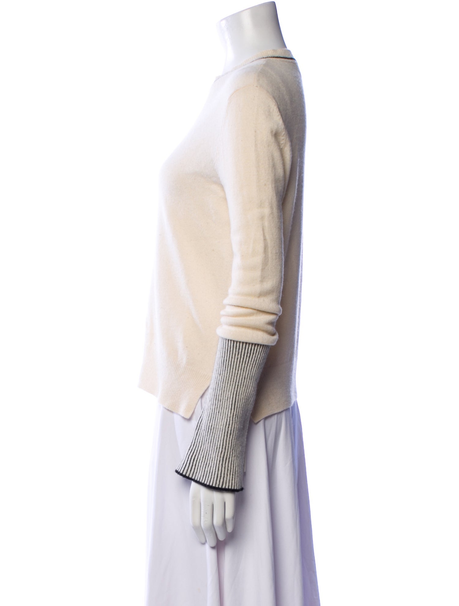 La Ligne Cashmere Colorblock Pattern Sweater