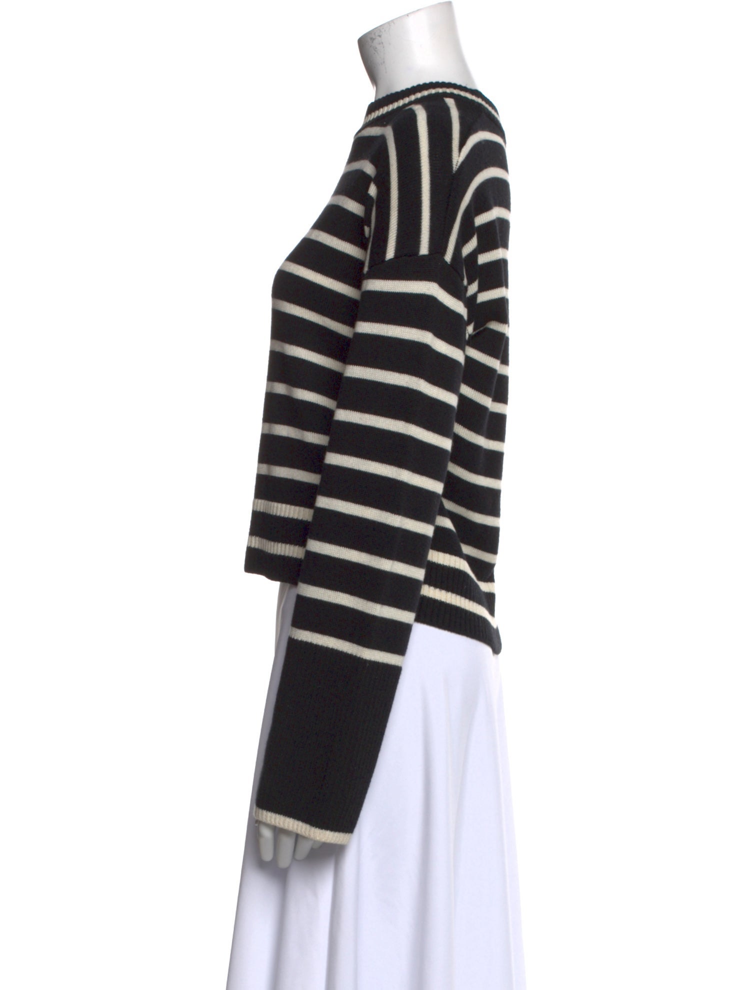 La Ligne Silk Striped Sweater