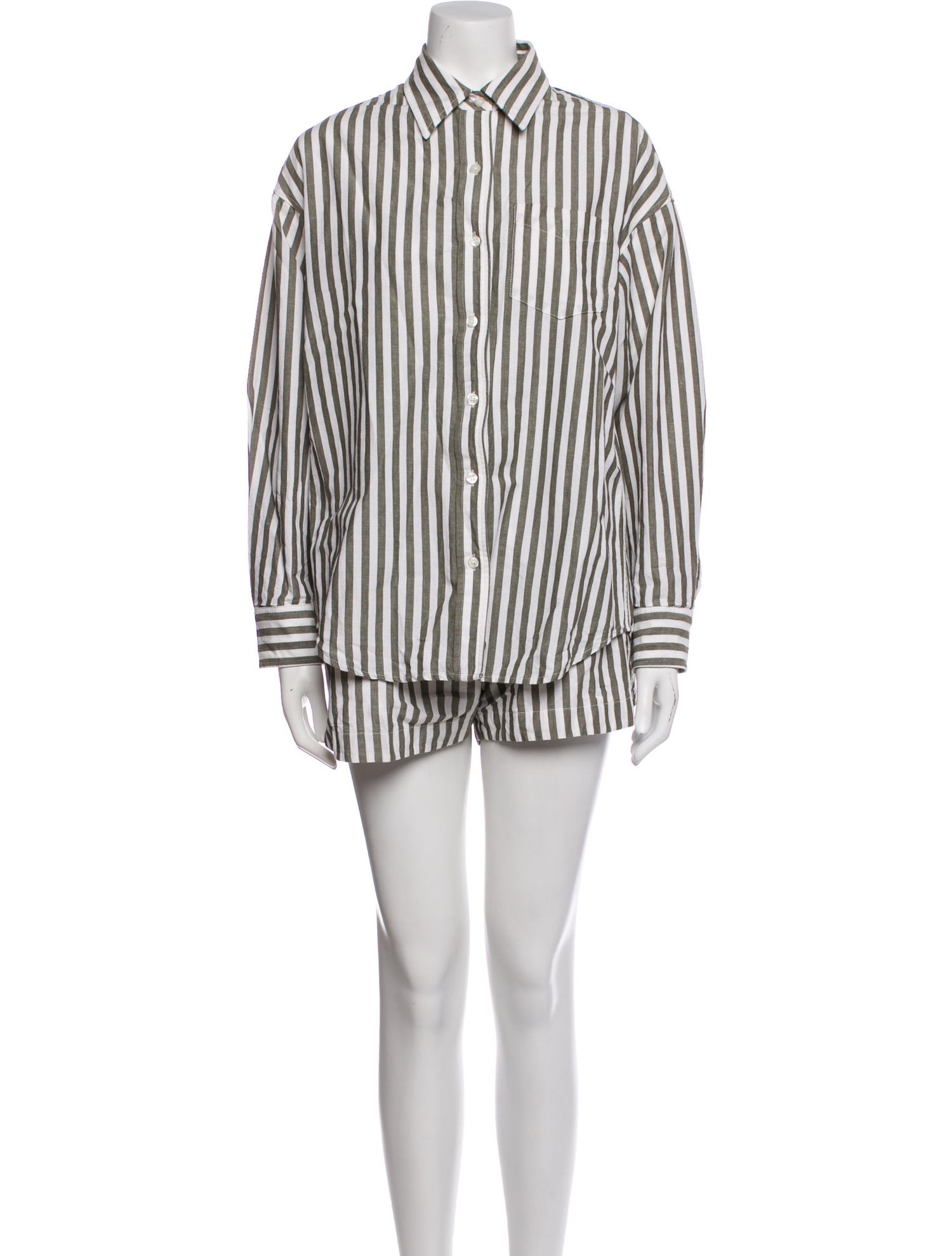 La Ligne Striped Short Set