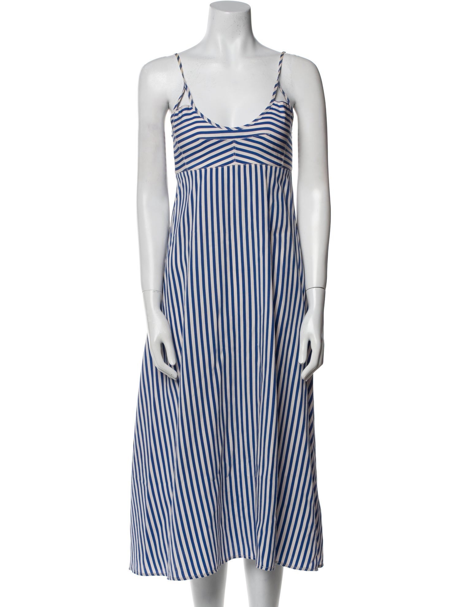La Ligne Striped Midi Length Dress