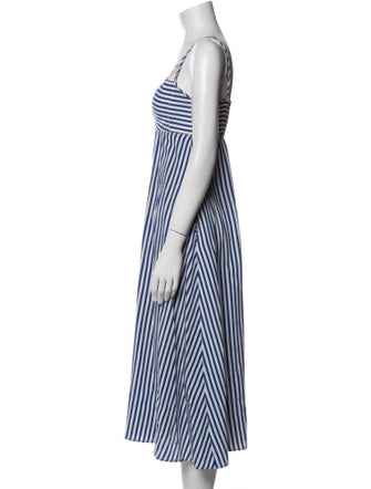 La Ligne Striped Midi Length Dress