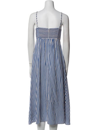 La Ligne Striped Midi Length Dress