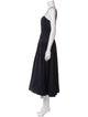 La Ligne V-Neck Long Dress
