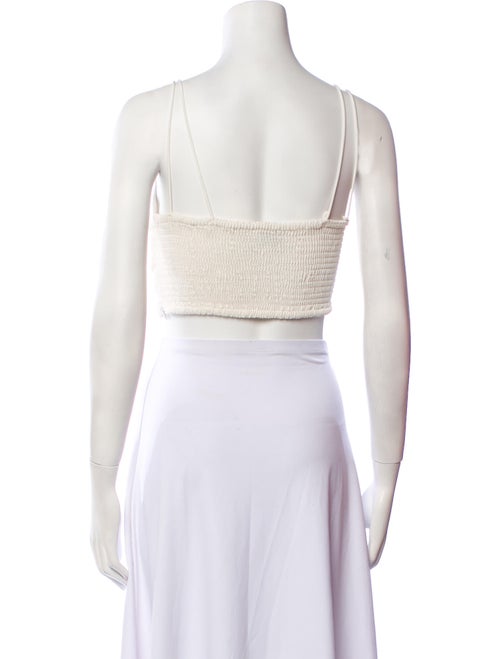 La Ligne Square Neckline Sleeveless Crop Top