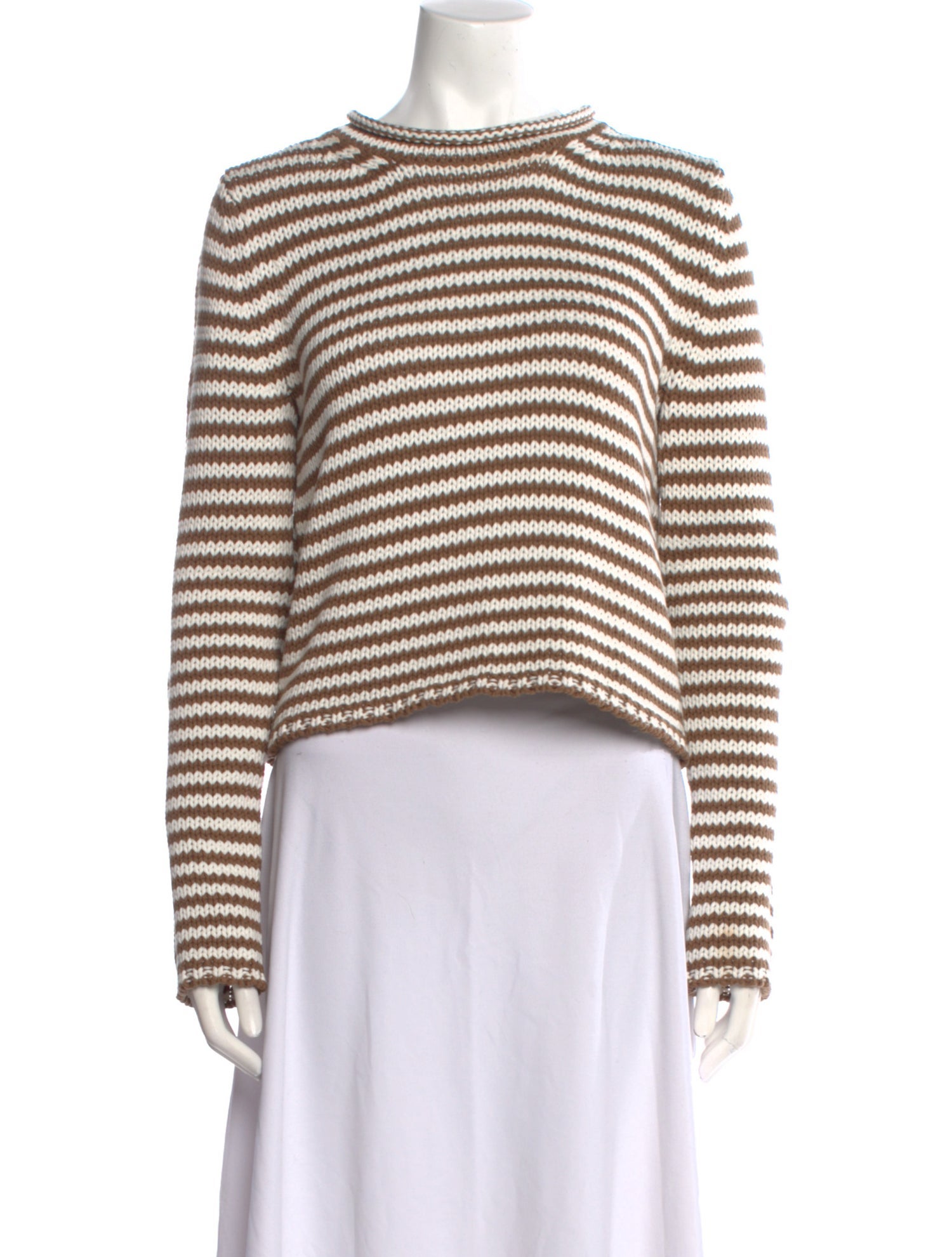 La Ligne Striped Mock Neck Sweater