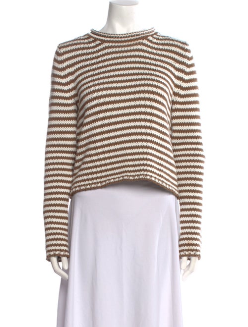 La Ligne Striped Mock Neck Sweater
