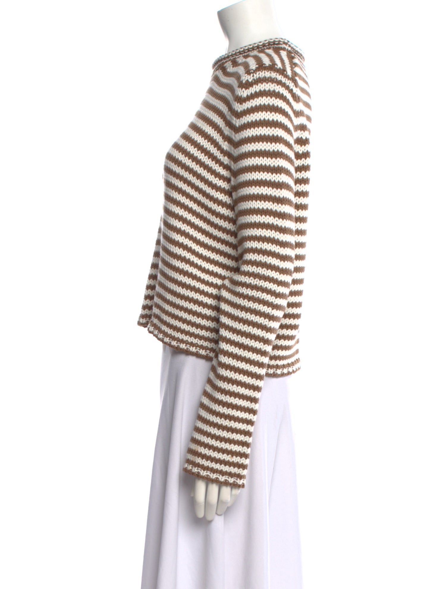 La Ligne Striped Mock Neck Sweater