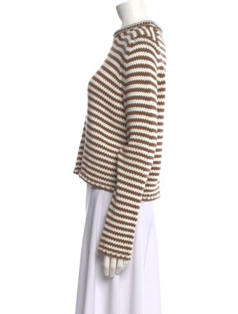 La Ligne Striped Mock Neck Sweater