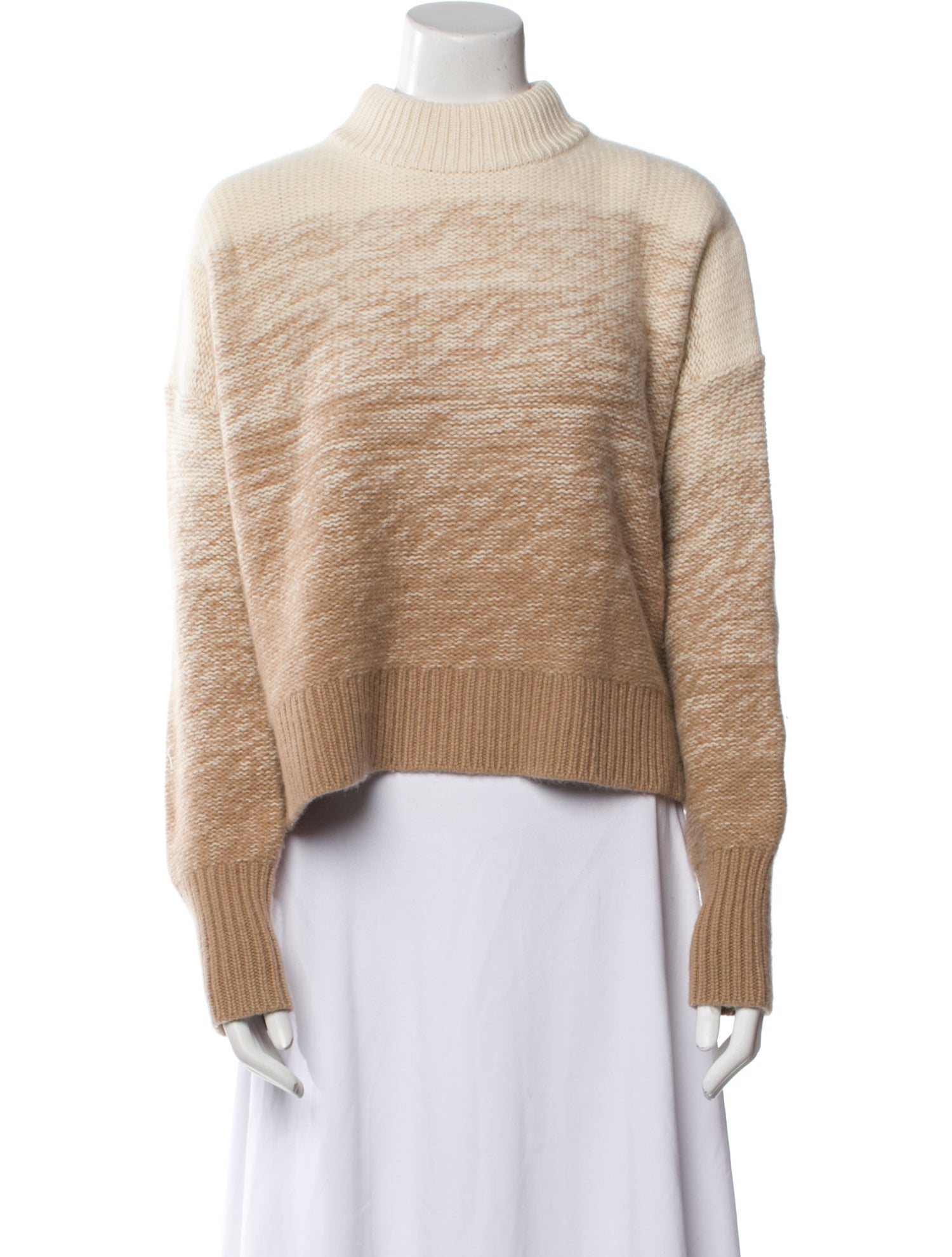 La Ligne Cashmere Colorblock Pattern Sweater