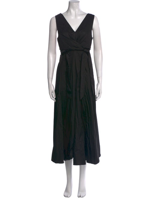 La Ligne V-Neck Long Dress