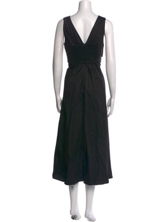 La Ligne V-Neck Long Dress