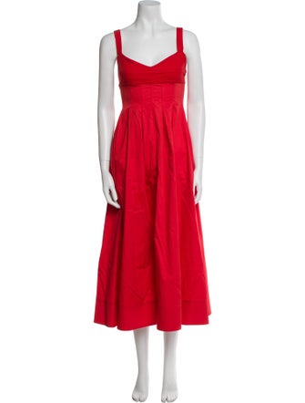 La Ligne Square Neckline Long Dress