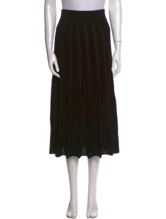 La Ligne Merino Wool Midi Length Skirt