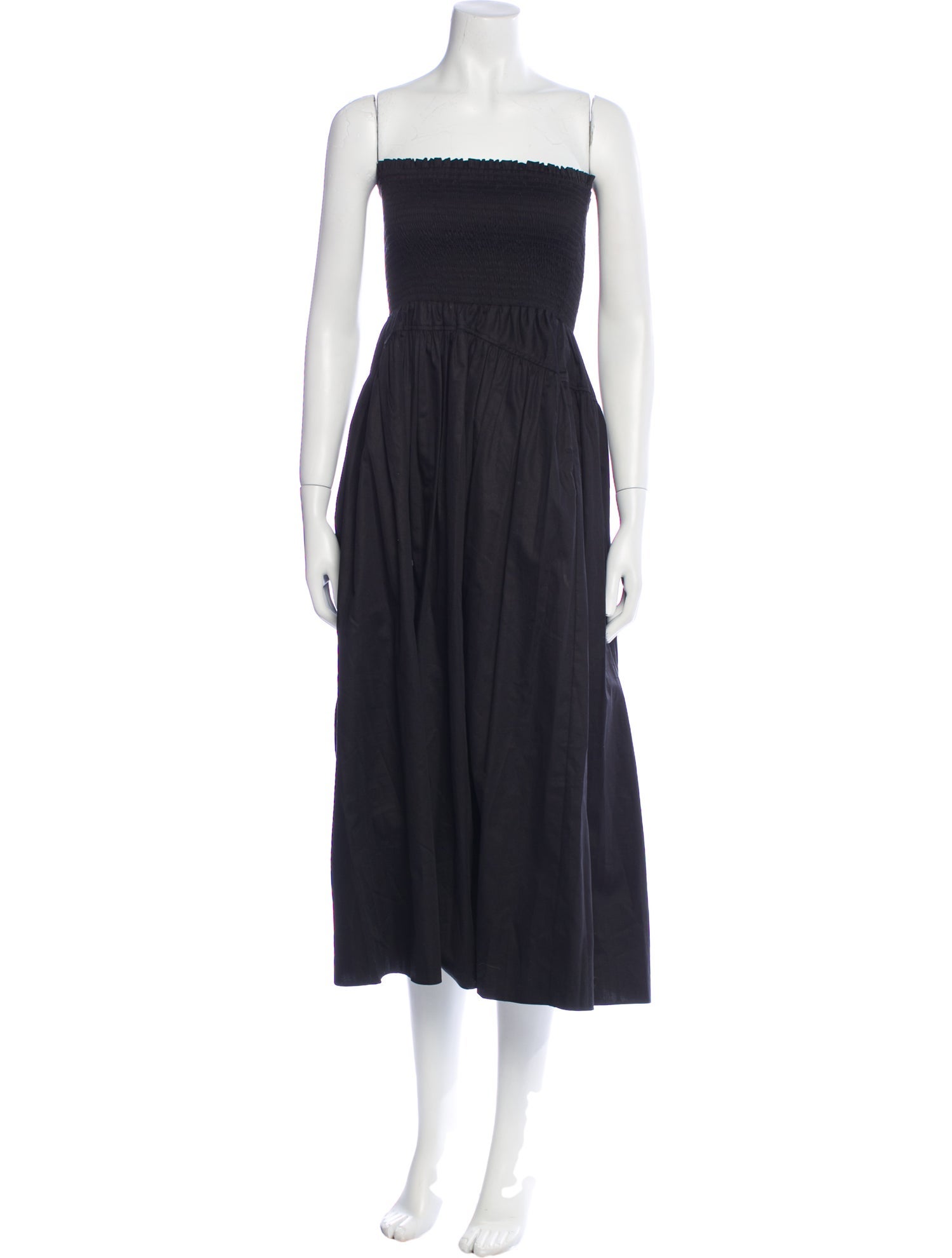 La Ligne Square Neckline Midi Length Dress