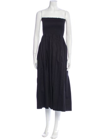 La Ligne Square Neckline Midi Length Dress