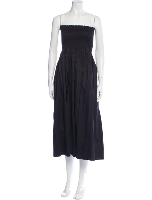 La Ligne Square Neckline Midi Length Dress