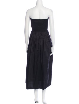 La Ligne Square Neckline Midi Length Dress