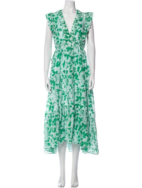 La Ligne Floral Print Long Dress