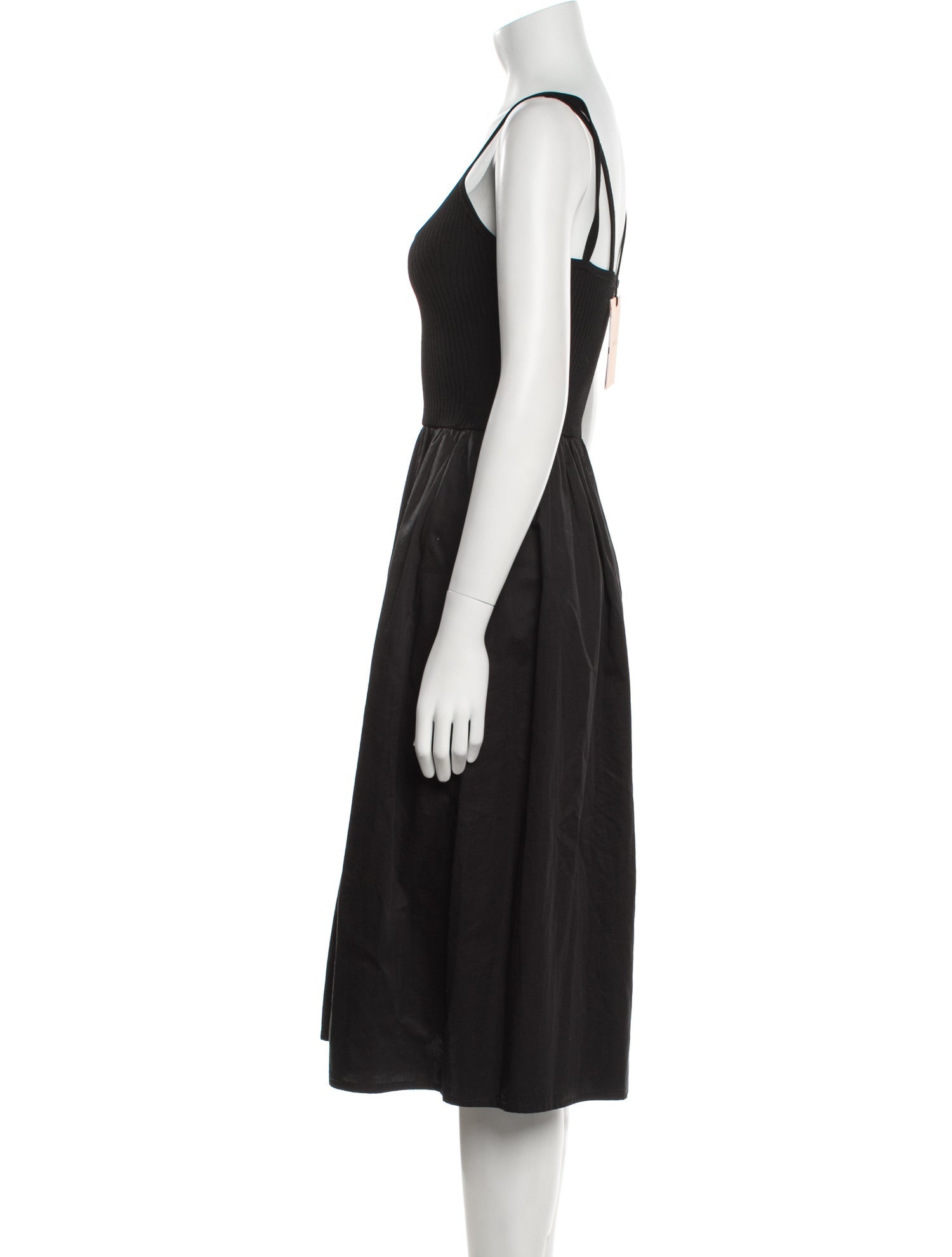La Ligne Square Neckline Knee-Length Dress