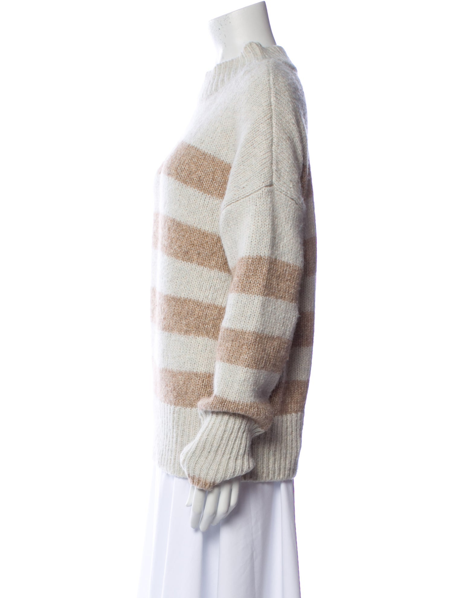 La Ligne Striped Mock Neck Sweater