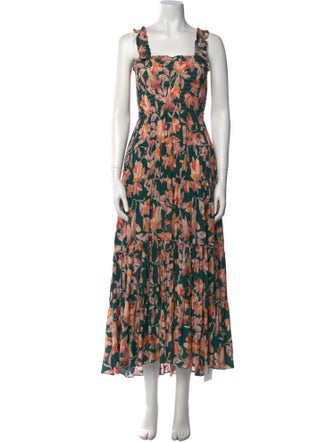 La Ligne Floral Print Long Dress