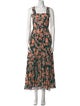 La Ligne Floral Print Long Dress