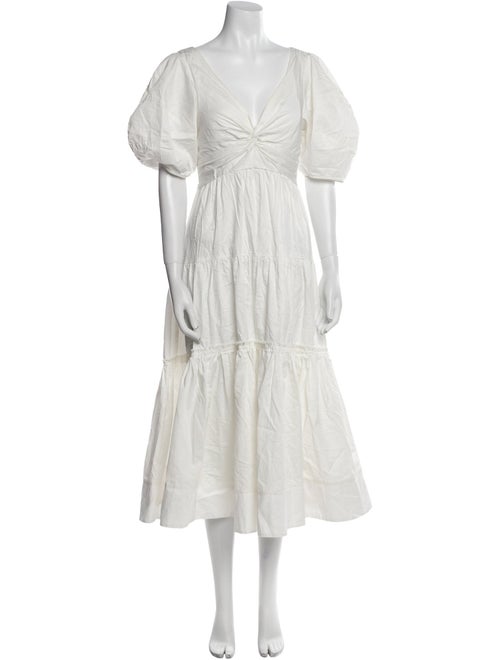 La Ligne V-Neck Midi Length Dress