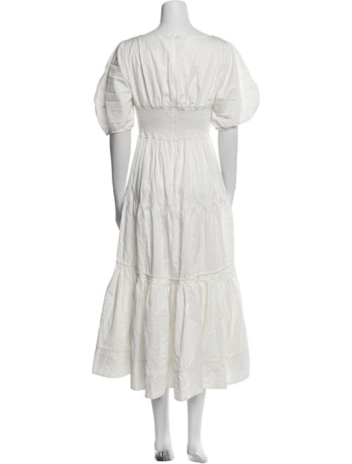 La Ligne V-Neck Midi Length Dress