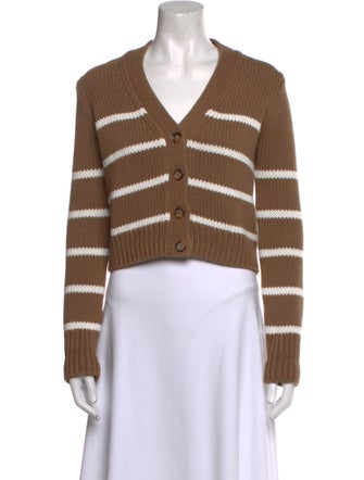 La Ligne Striped V-Neck Sweater