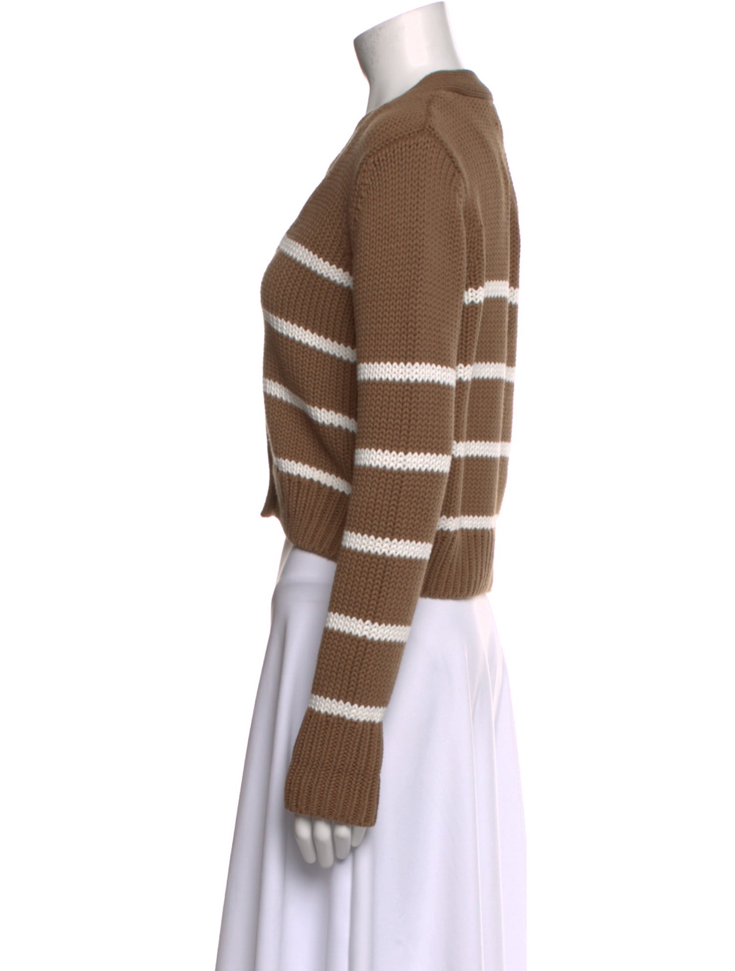 La Ligne Striped V-Neck Sweater
