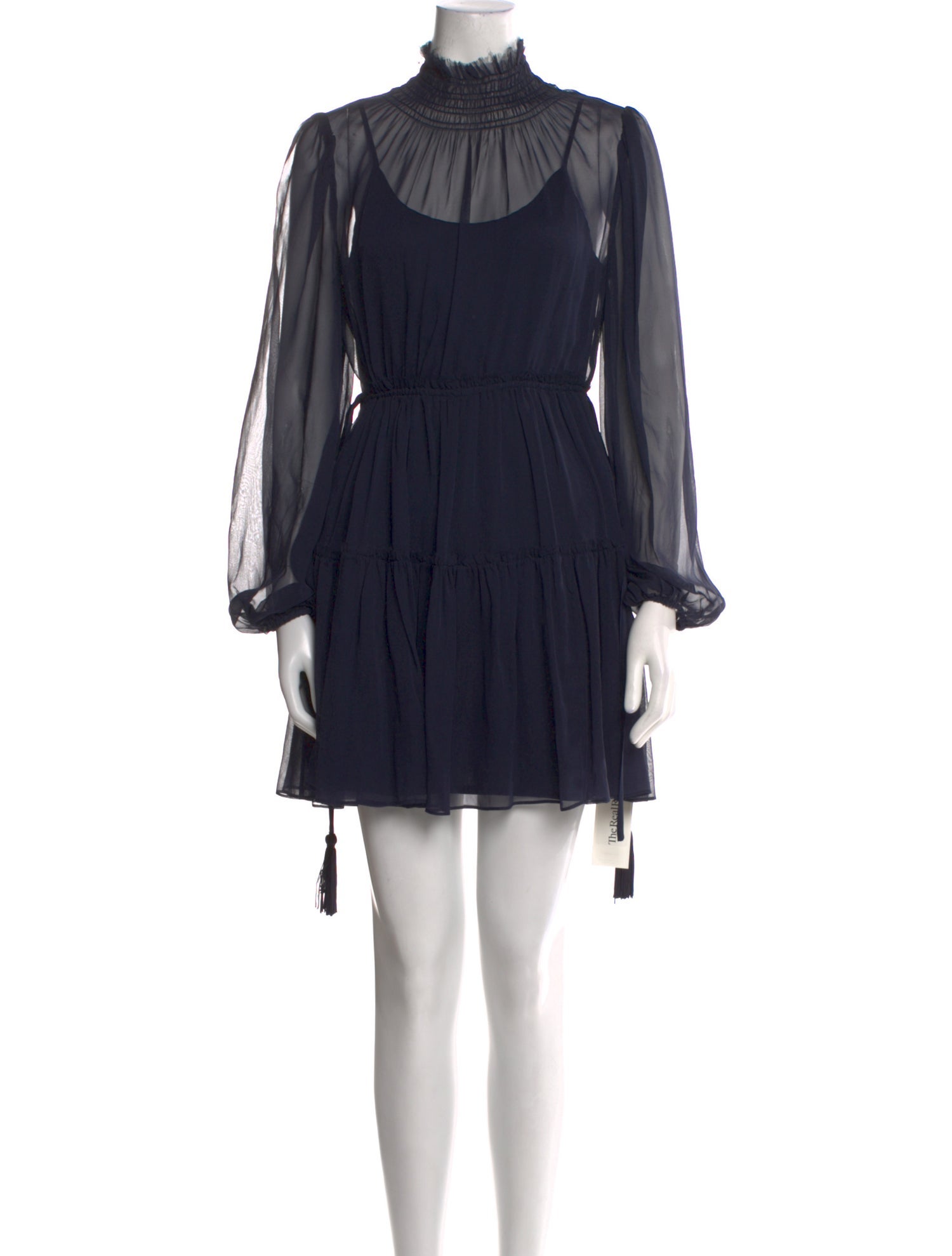 La Ligne Mock Neck Mini Dress