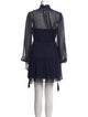La Ligne Mock Neck Mini Dress