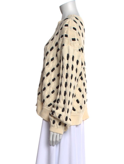 La Ligne Printed Scoop Neck Sweater