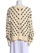 La Ligne Printed Scoop Neck Sweater