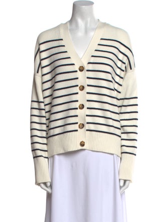La Ligne Striped V-Neck Sweater
