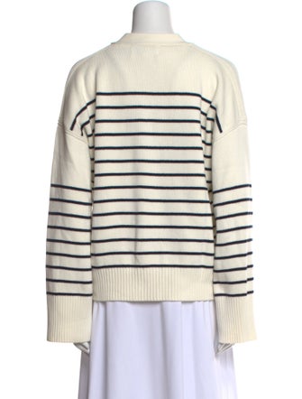 La Ligne Striped V-Neck Sweater