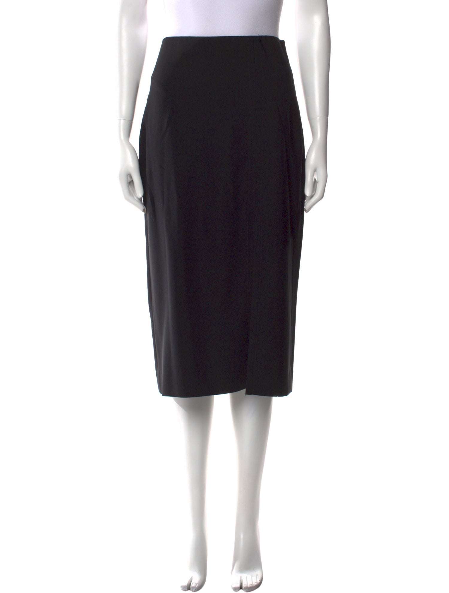 La Ligne Raw-Edge Trim Knee-Length Skirt