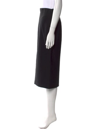 La Ligne Raw-Edge Trim Knee-Length Skirt