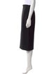 La Ligne Raw-Edge Trim Knee-Length Skirt
