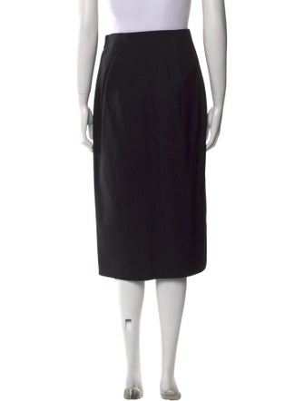 La Ligne Raw-Edge Trim Knee-Length Skirt