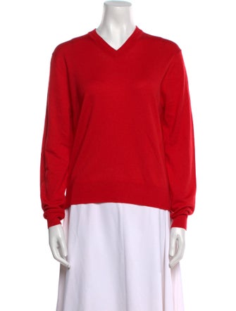 La Ligne Silk V-Neck Sweatshirt