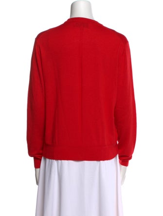 La Ligne Silk V-Neck Sweatshirt