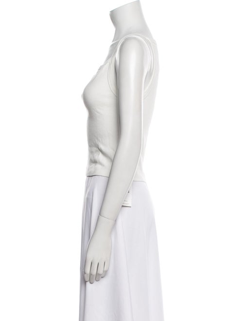 La Ligne Square Neckline Sleeveless Crop Top