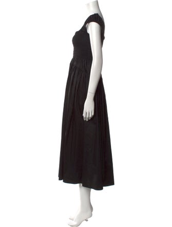 La Ligne Square Neckline Long Dress