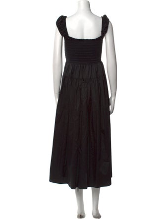 La Ligne Square Neckline Long Dress