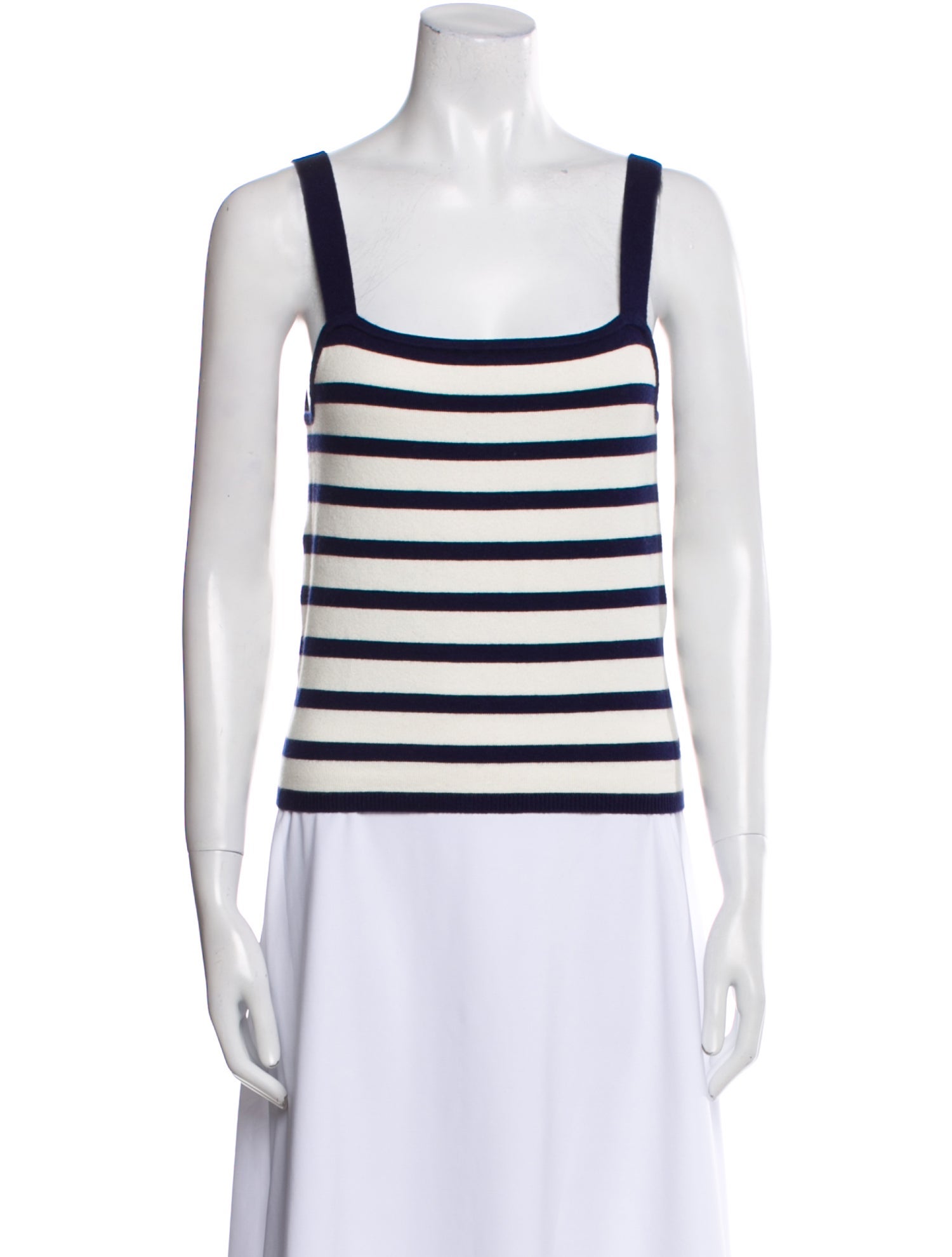 La Ligne Striped Square Neckline Sweater